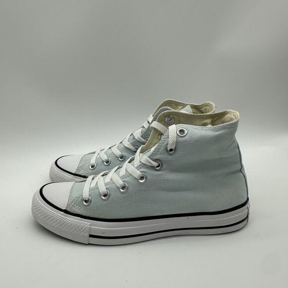 Mens Size 6 Converse Chuck Taylor All Star High Top Sneakers Light Blue 153865F - Picture 4 of 9